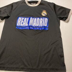 Real Madrid Soccer Jersey Black Sz M